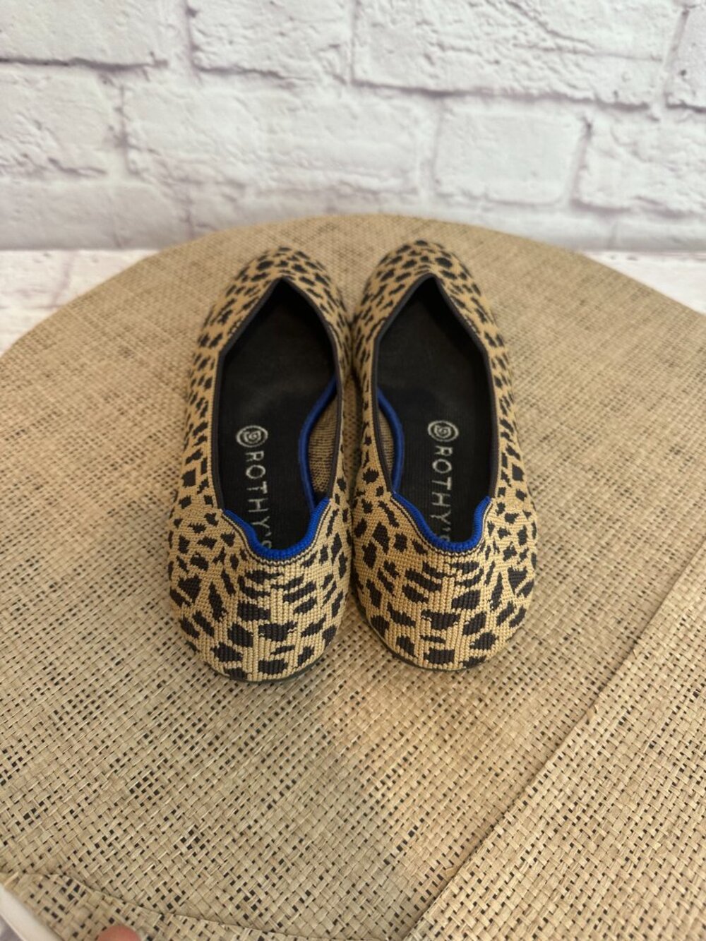 Rothy's Leopard round toe tan black print size 9 - Picture 5 of 11